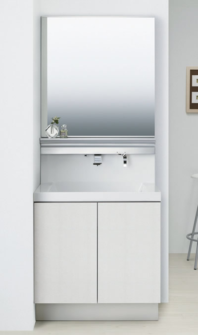 LC LIXIL 洗面化粧台 マンション用 750mm 価格・費用｜洗面台